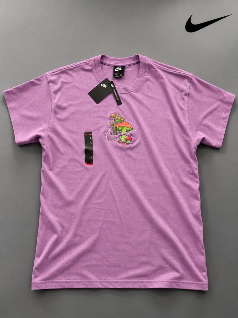 Nike Sportswear Max90 Mushroom Graphic T-Shirt Purple Men's L DM8304-591 NWT